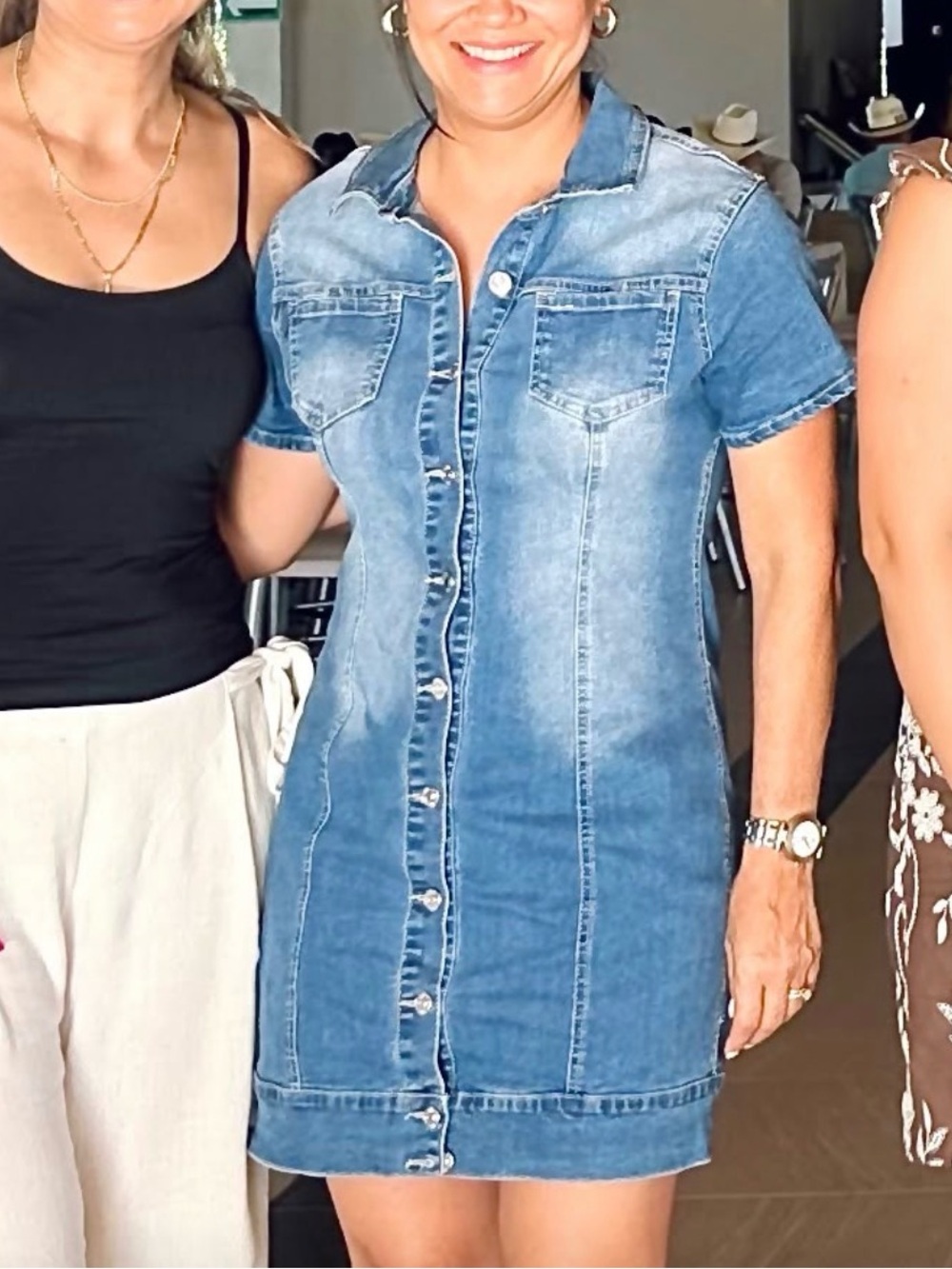 Love Tree Blue Denim / Jean Dress